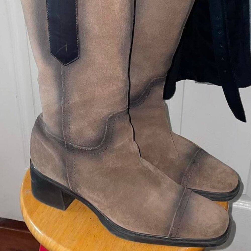 Dr scholl Moonshine Boots Chunky Heel Boho distressed Nordstrom Cowboy boot
